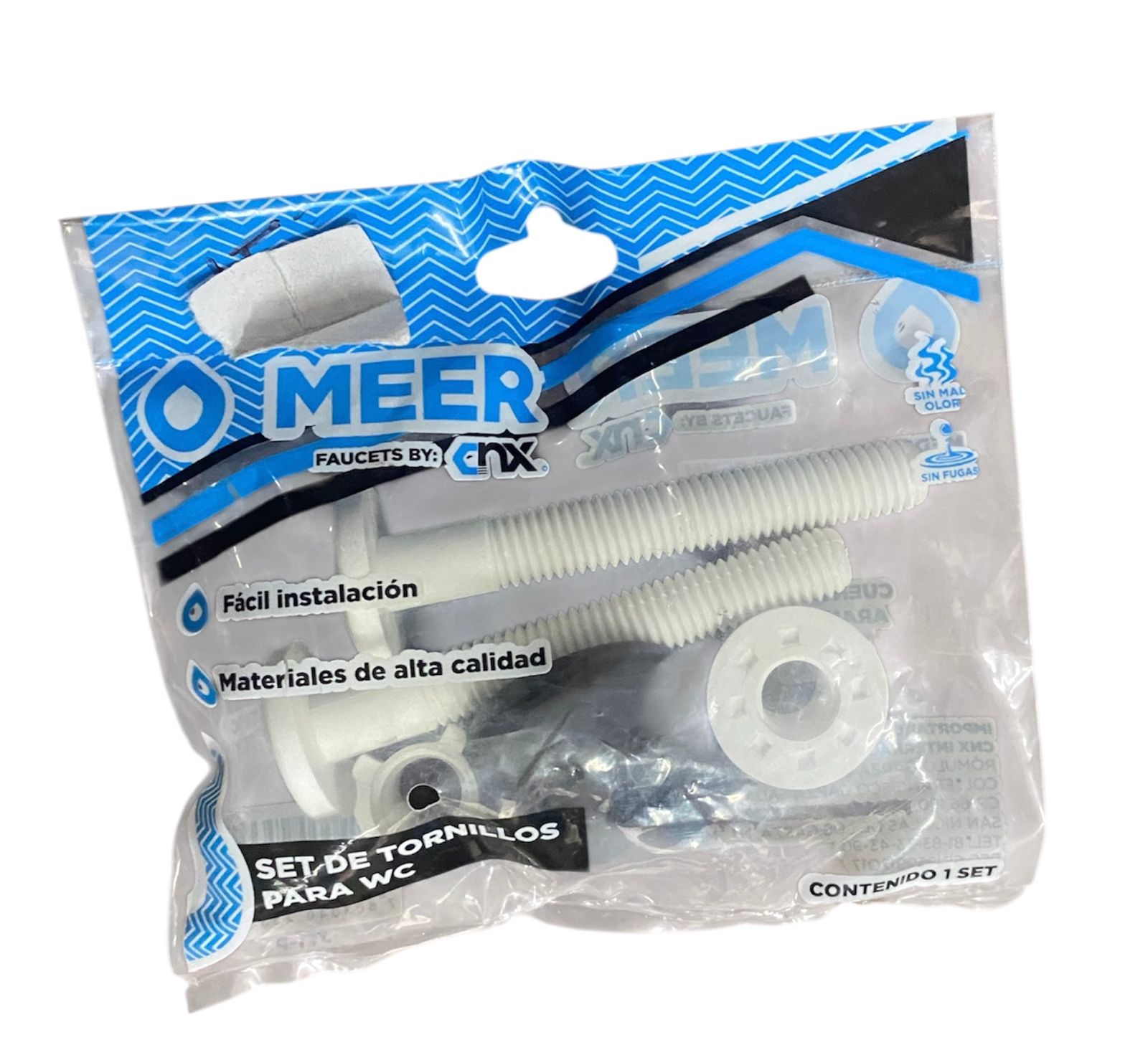 Juego De Tornillos Para WC Plastico